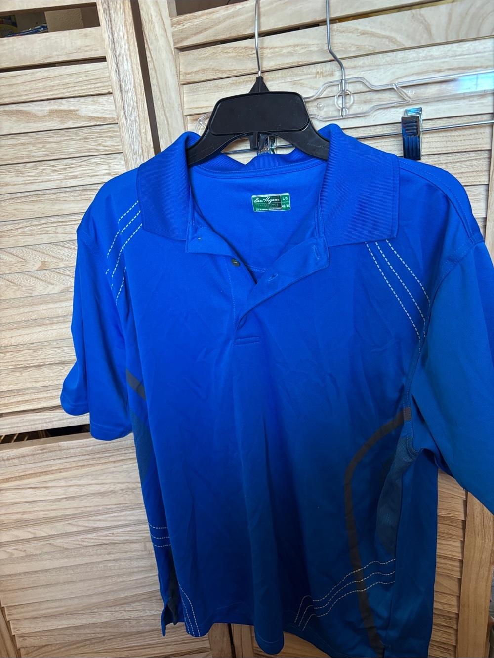 FINAL MARKDOWN Ben Hogan Men's Blue Short-Sleeve Golf Polo Large